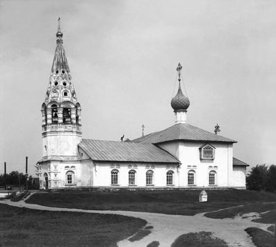 Церковь Николы Пенского (зимний храм
  церкви Федоровской иконы Божьей Матери).
  Ярославль, 1911 г.